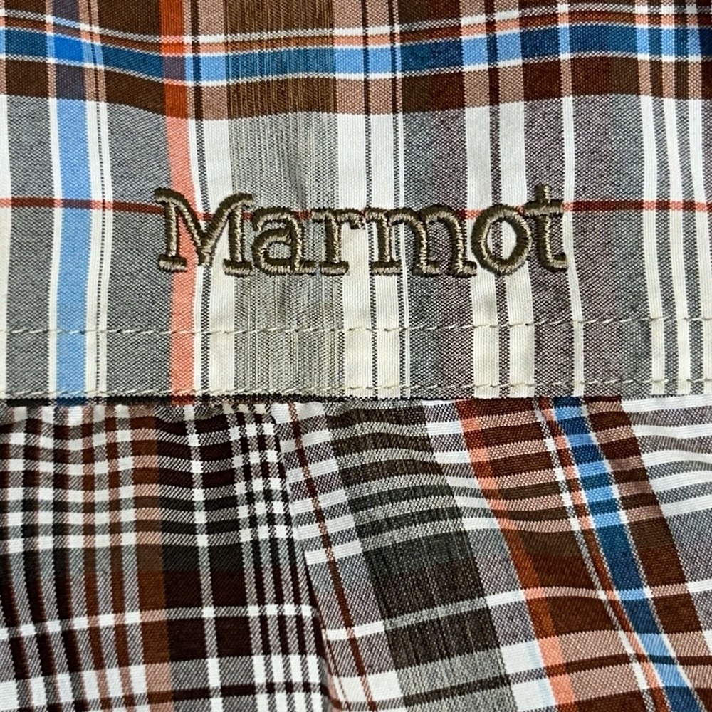 Marmot Men's Multicolor Plaid Short Sleeve Lightweight Button Up‎ Shirt Size XXL - Picture 5 of 7